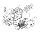 Kenmore 1066667661 freezer section parts diagram