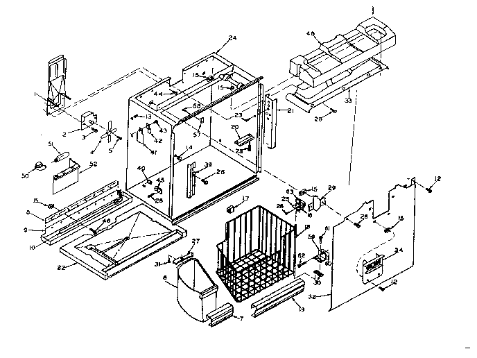 Freezer section parts