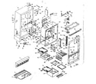 Kenmore 1066667862 cabinet parts diagram