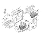 Kenmore 1066667802 freezer section parts diagram