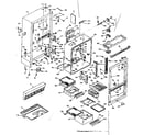 Kenmore 1066667823 cabinet parts diagram