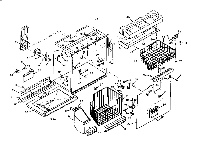 Freezer section parts