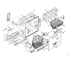 Kenmore 1066668863 freezer section parts diagram