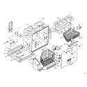 Kenmore 1066668803 freezer section parts diagram
