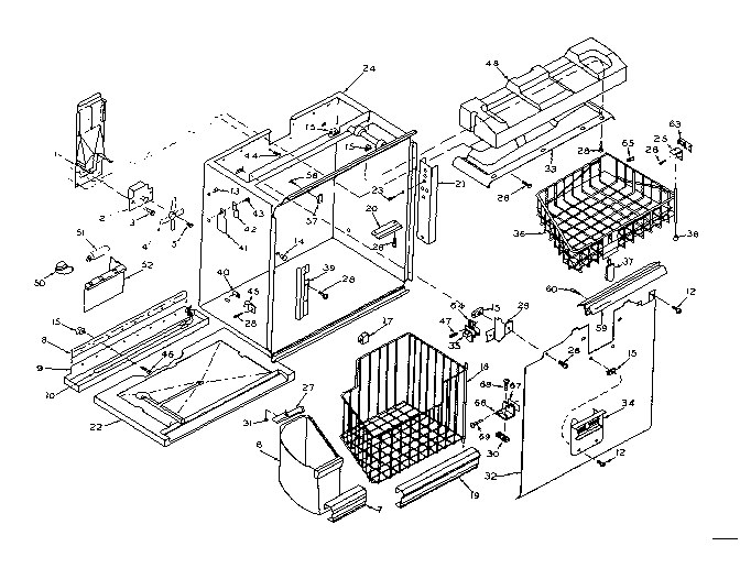 Freezer section parts