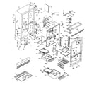 Kenmore 1066668804 cabinet parts diagram