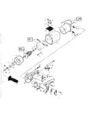 Motor housing and field/armature assembly