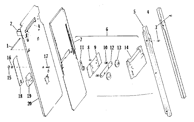 CARTRIDGE TRAY MECHANISM COMPONENTS
