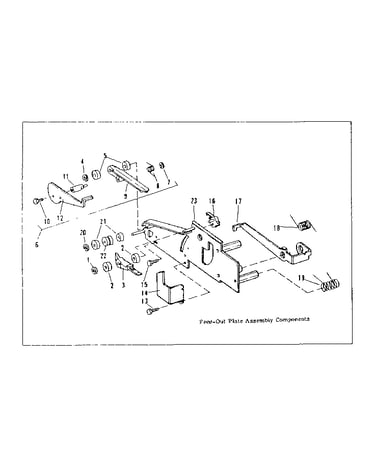 Feed-out plate assembly components