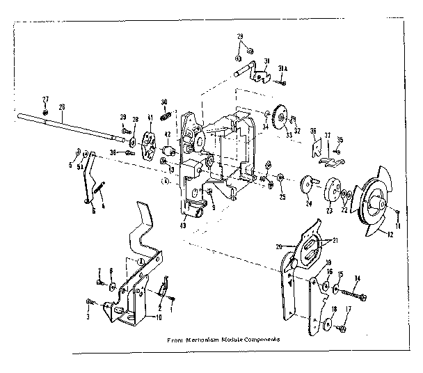 FRONT MECHANISM MODULE COMPONENTS