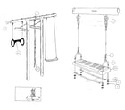 Sears 5127290179 swing, rope, & trapeze assemblies diagram