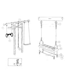 Swing, rope, & trapeze assemblies