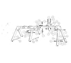 Sears 51272915-79 frame hardware assembly diagram