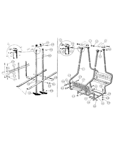 Lawn swing assembly