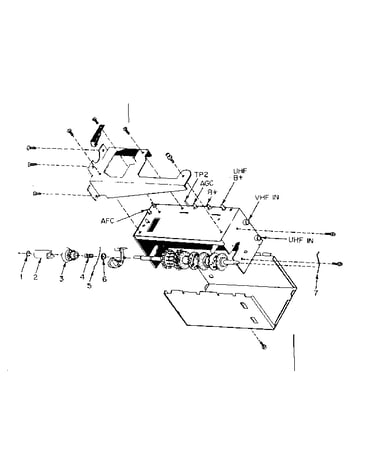 Vhf tuner part no. 46-95146-3