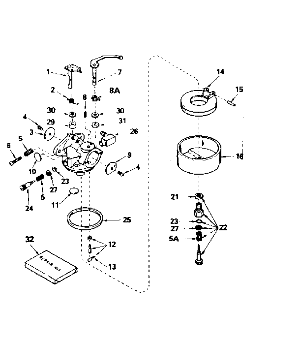 CARBURETOR NO. 631702