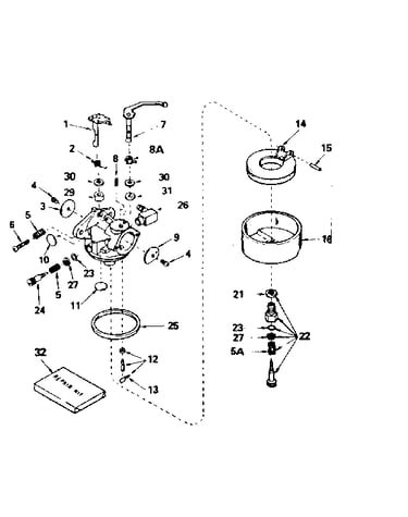 Carburetor no. 631702