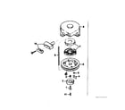 Tecumseh HS50-67204D rewind starter no. 590420 diagram