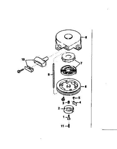 Rewind starter no. 590420