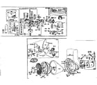 Briggs & Stratton 141700 TO 141707 (0100 - 0122) flywheel assembly and carburetor overhaul kit diagram