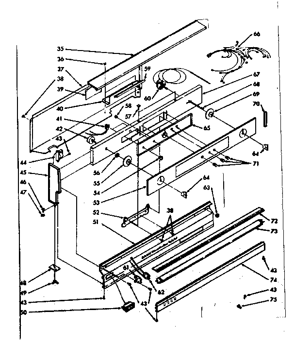 Backguard section