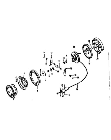 Rewind starter (model 5200-1115)