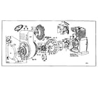 Briggs & Stratton 145200 TO 145254 (0110 - 0134) flywheel assembly diagram