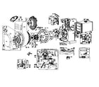 Briggs & Stratton 144400 TO 144454 (0015 - 0050) flywheel assembly diagram