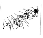 Kenmore 155SVM-50A-3406 forced air blower no. 2091-2 diagram