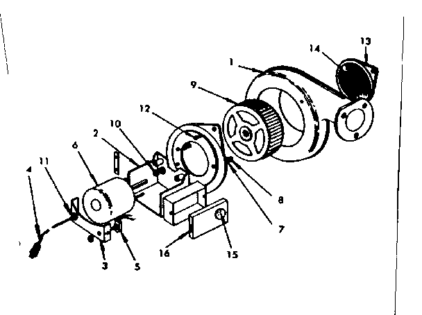 Forced air blower no. 2091-2