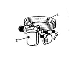 Kenmore 155SVM-50A-3406 1494-1 outside oil tank connection kit diagram