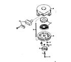 Tecumseh H35-45241G rewind starter no. 590420 diagram