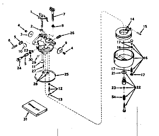 Carburetor no. 630994a