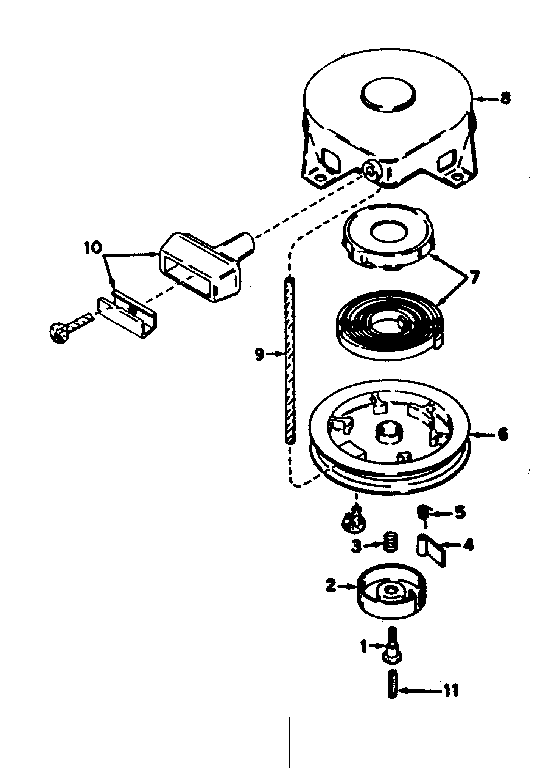 Rewind starter no. 590420