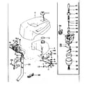 Tanaka TOB-120 power head, carburetor & column assembly diagram