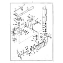 Tanaka TOB-120 steering, mounting & gear housing assembly diagram