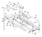 DP 5000-INCLINE BENCH undercarriage assembly diagram