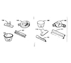 Kenmore 17589901 optional cleaning accessories diagram