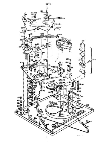 Parts below baseplate