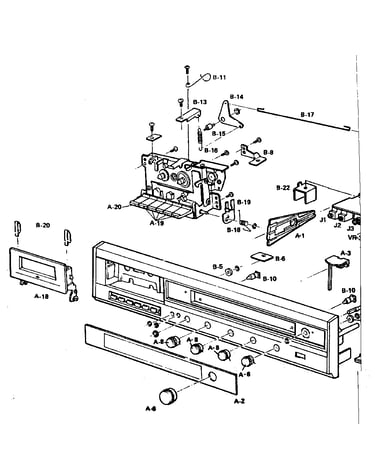 Cassette deck assembly