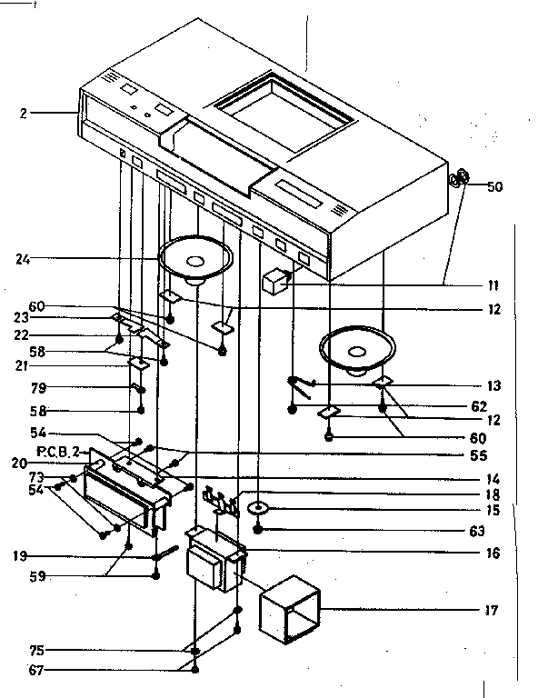 CABINET TOP, FRONT