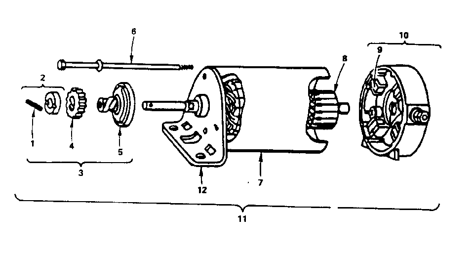 Starter motor group