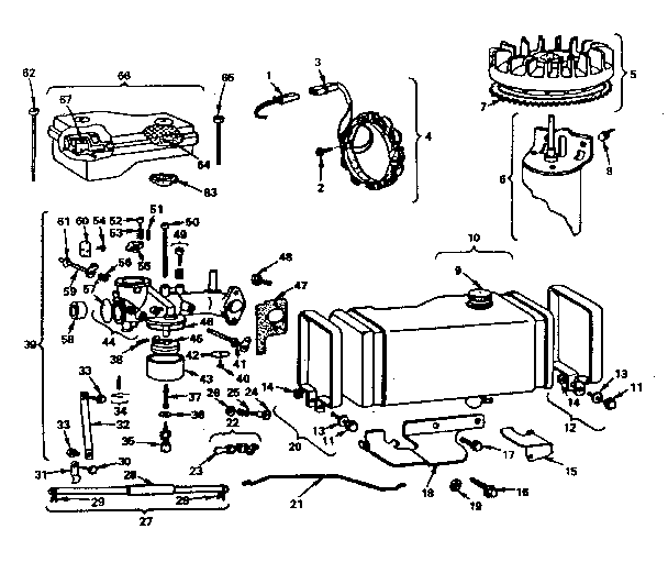 Air cleaner carburetor