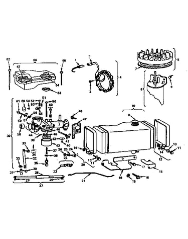 Air cleaner carburetor