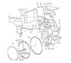 Sears 3391636 frame assembly diagram