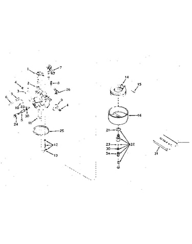 Carburetor no. 631070a