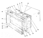 Kenmore 1019036600 upper oven section diagram
