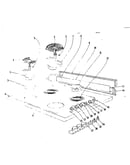 Cooktop and backguard section