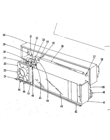 Backguard section