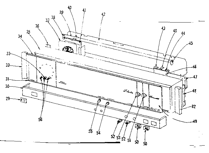 Backguard section